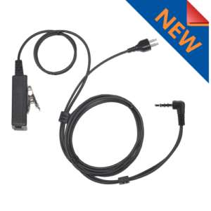 2 Wire SnapLock Base with Plug with inline PTT / Mic (SL2W-SONIM)